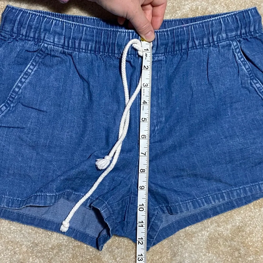 Aerie drawstring blue denim lounge shorts S - Picture 7 of 7